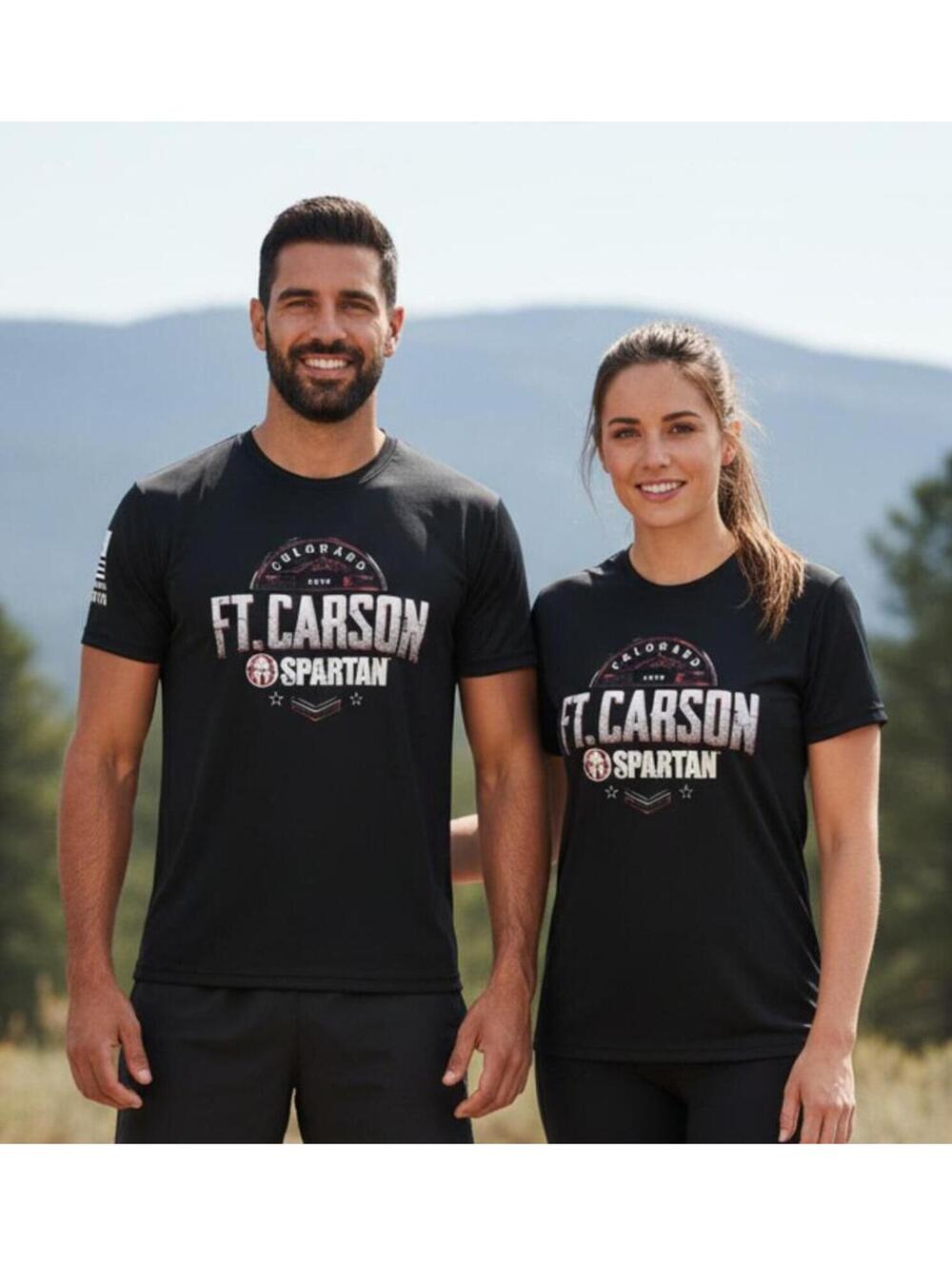New Men's Black Craft Ft. Carson Spartan Honor Series T-Shirt Size Small